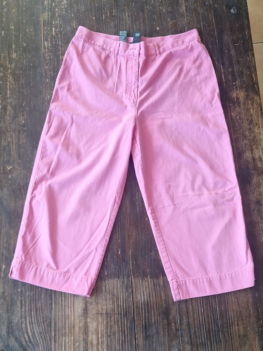 Classic Ralph Lauren Gorgeous Pink Capris  Shorts Sz 12 100 Cotton